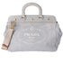 PRADA Canapa Handbag BN2045 Light Gray Denim